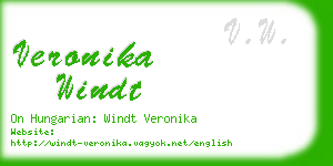 veronika windt business card